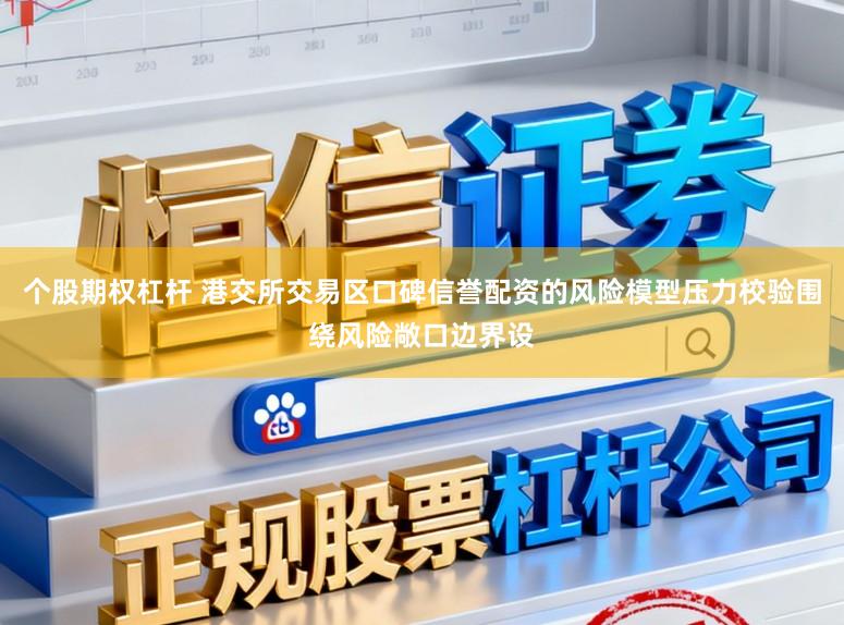 个股期权杠杆 港交所交易区口碑信誉配资的风险模型压力校验围绕风险敞口边界设