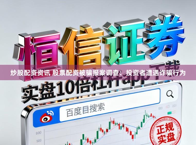 炒股配资资讯 股票配资被骗报案调查：投资者遭遇诈骗行为