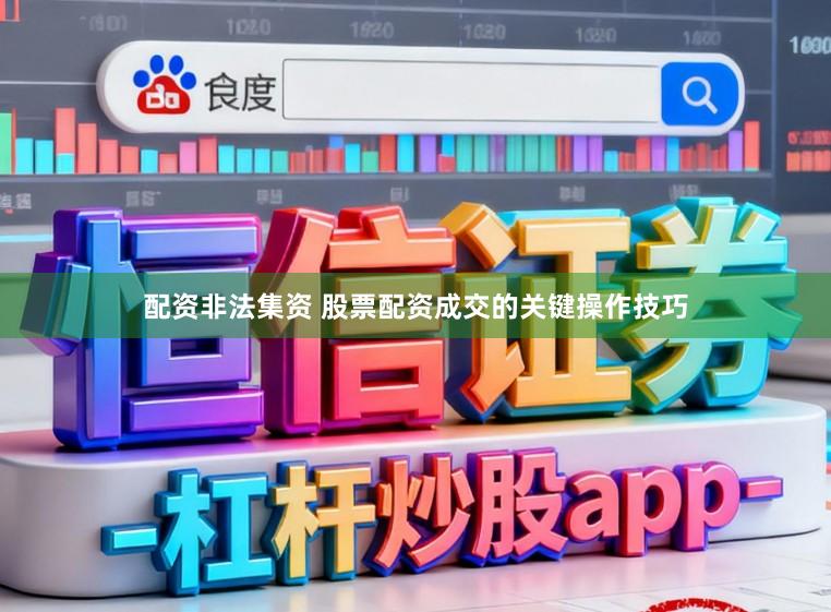 配资非法集资 股票配资成交的关键操作技巧